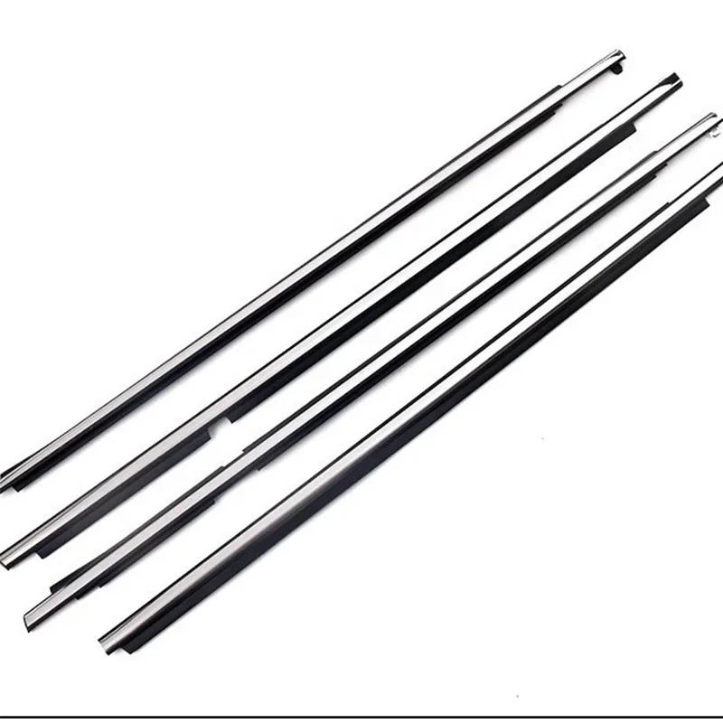 4Pcs Chrome Window Rubber Trim For Toyota Land Cruiser/Prado 120 2003-2009 For Lexus GX470 Weatherstrip Seal 75711-60061 view 3