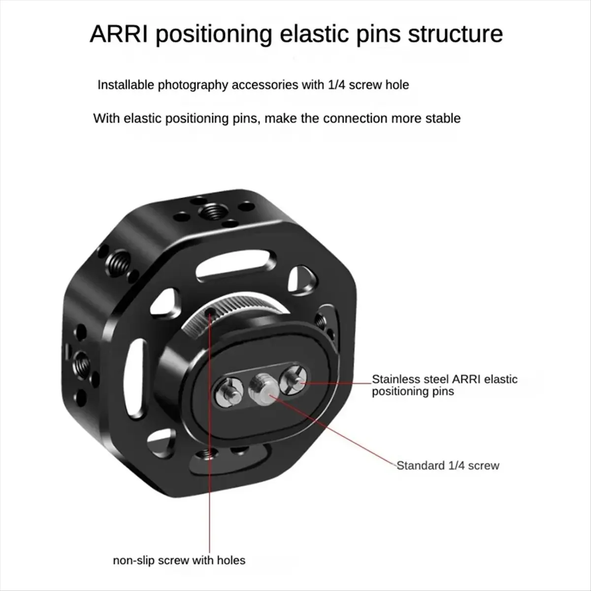 doyme Side Handle for DSLR Camera Cage Video Rig with 1/4 3/8 Threads ARRI Position Pins Universal Quick Release Handgrip