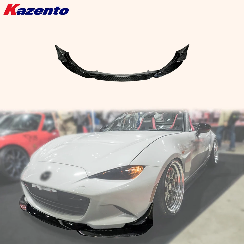

For Mazda MX5 Miata ND 2016-2024 GVT3 Style Carbon Fiber Front Lip Diffuser