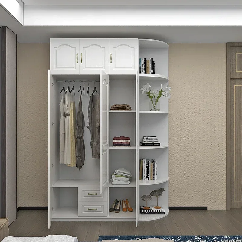 Bedroom household cabinet combination wardrobe small apartment rental environment-friendly large wardrobe