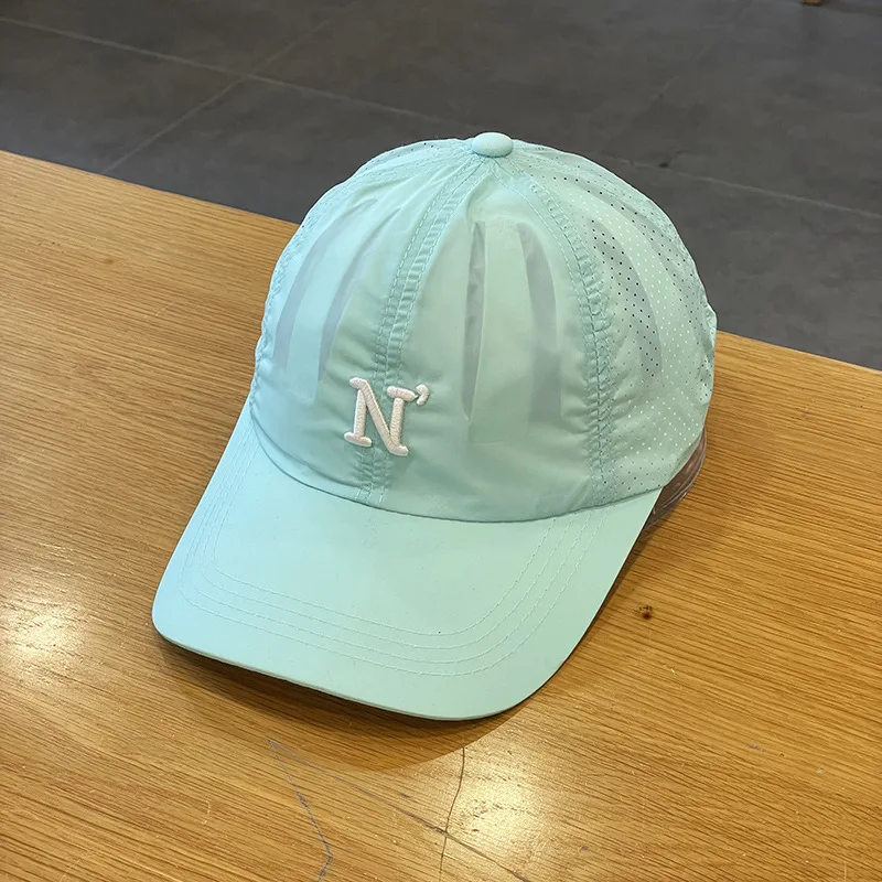 Summer lightweight moisture-wicking embroidered N mesh baseball cap, lightweight and comfortable, suitable for sports activities