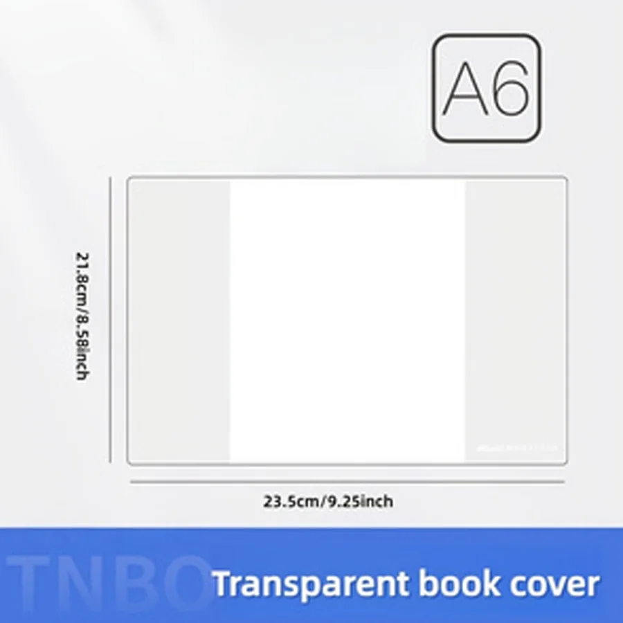 1 stuk A6/B7 boekomslag, certificaat-/notitieboekomslag, vuil-/krasbestendig, transparant, duidelijk en eenvoudig