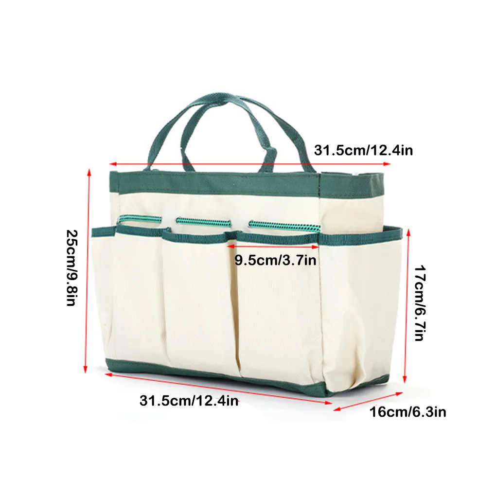 Multi-Function Garden Tool Storage Bag Indoor Heavy Duty Gardening Bucket Reinforcement Sewing Handbag Organizer