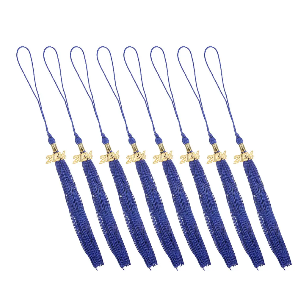 

8Pcs Graduation Hat Tassels Accessories Premium Pendant Charms for 2024 Graduates Party Supplies Graduation Tassels