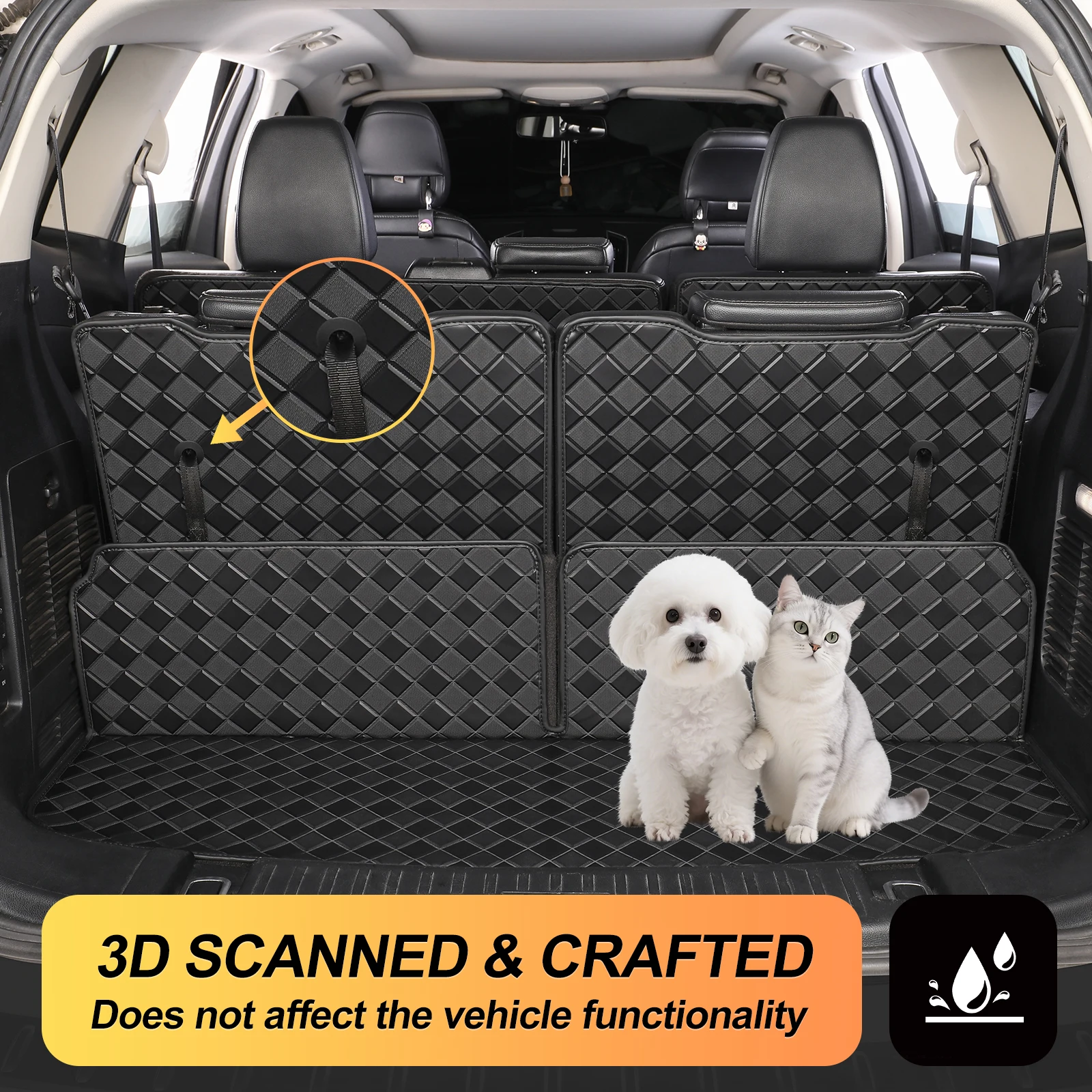 سيارة الطابق حمولة حقيبة السيارة حصيرة ل 2011 2017 BMW X3 بطانة مقاومة للماء مكافحة ارتداء المضادة للذرة #5