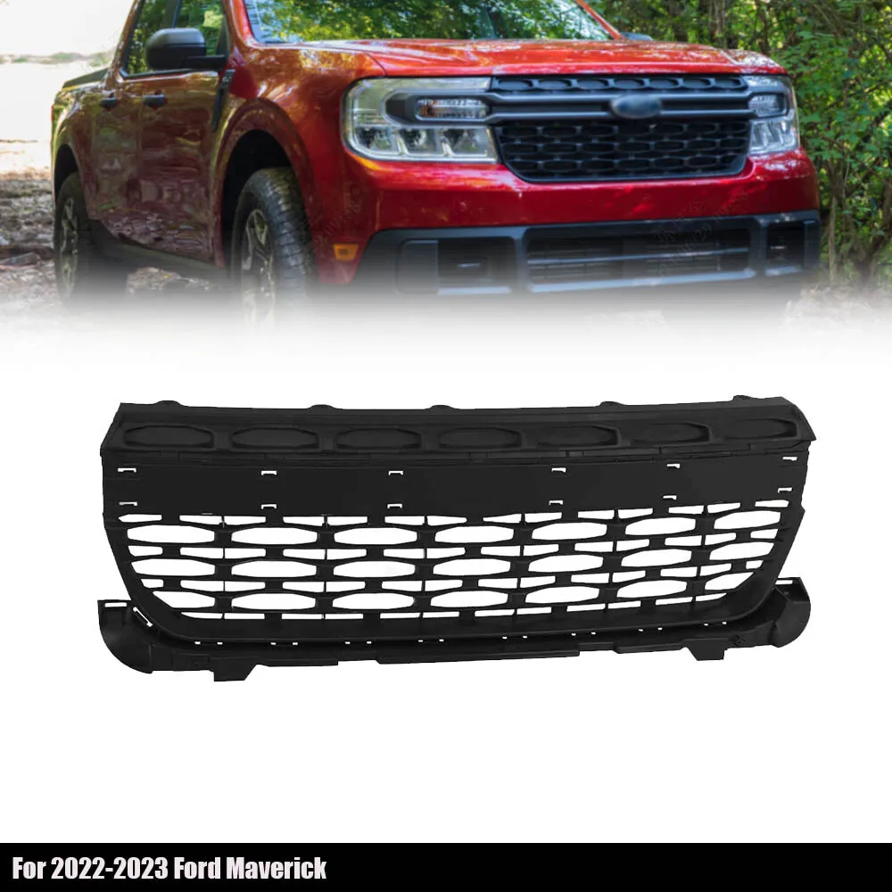 

Front Grille Grill Assembly Matte Black Fit For Ford Maverick 2022-2023