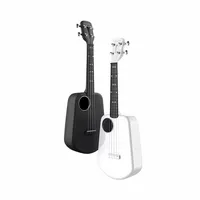 Populele 2 LED Smart Ukulele – 23 Inch Concert Ukulele with USB App Control, Acoustic Electric Ukulele with ABS Fingerboard