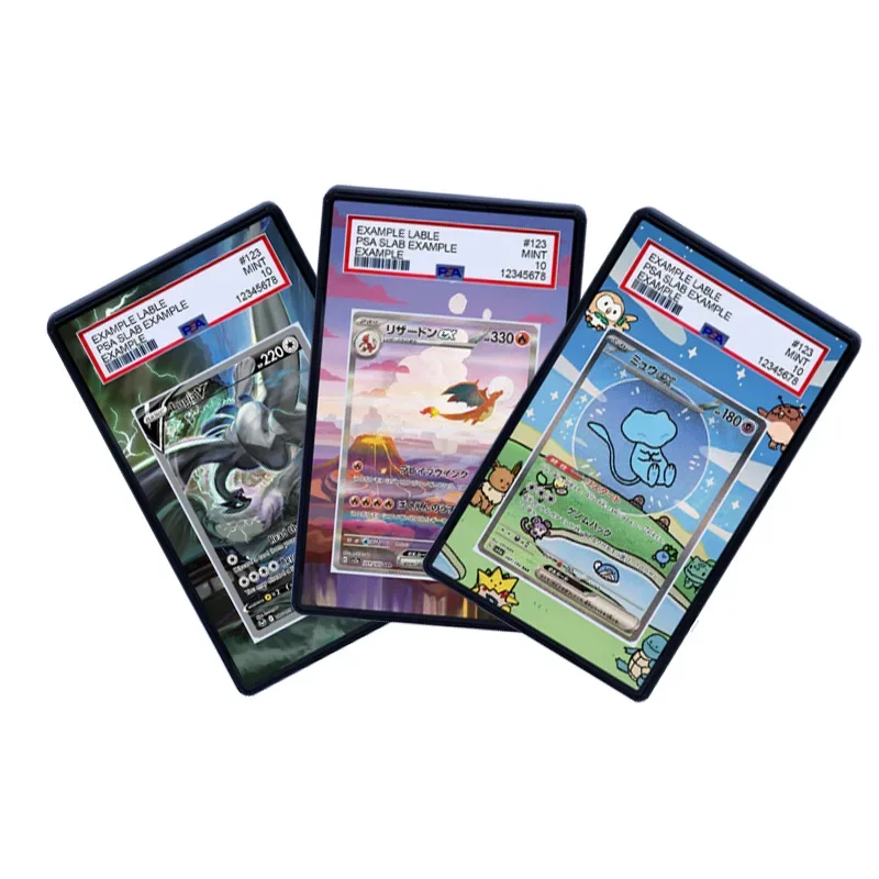 Support d'affichage de cartes en acrylique étendu pour Charizard, Mew, Zapdos, Gengar, Umbreon, Venusaur, Lugia, pour étui PSA, sans carte, jouet cadeau