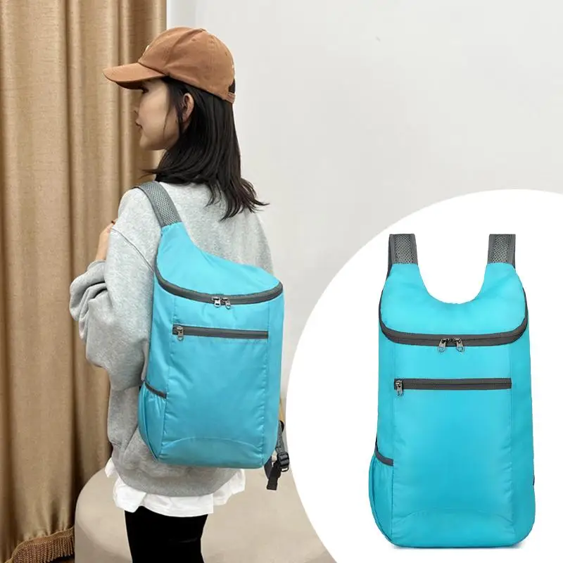 

Сверхлегкая складная сумка для мужчин и женщин, водонепроницаемый портативный рюкзак большой вместимости, легкие дорожные сумки, спортивный рюкзак для активного отдыха