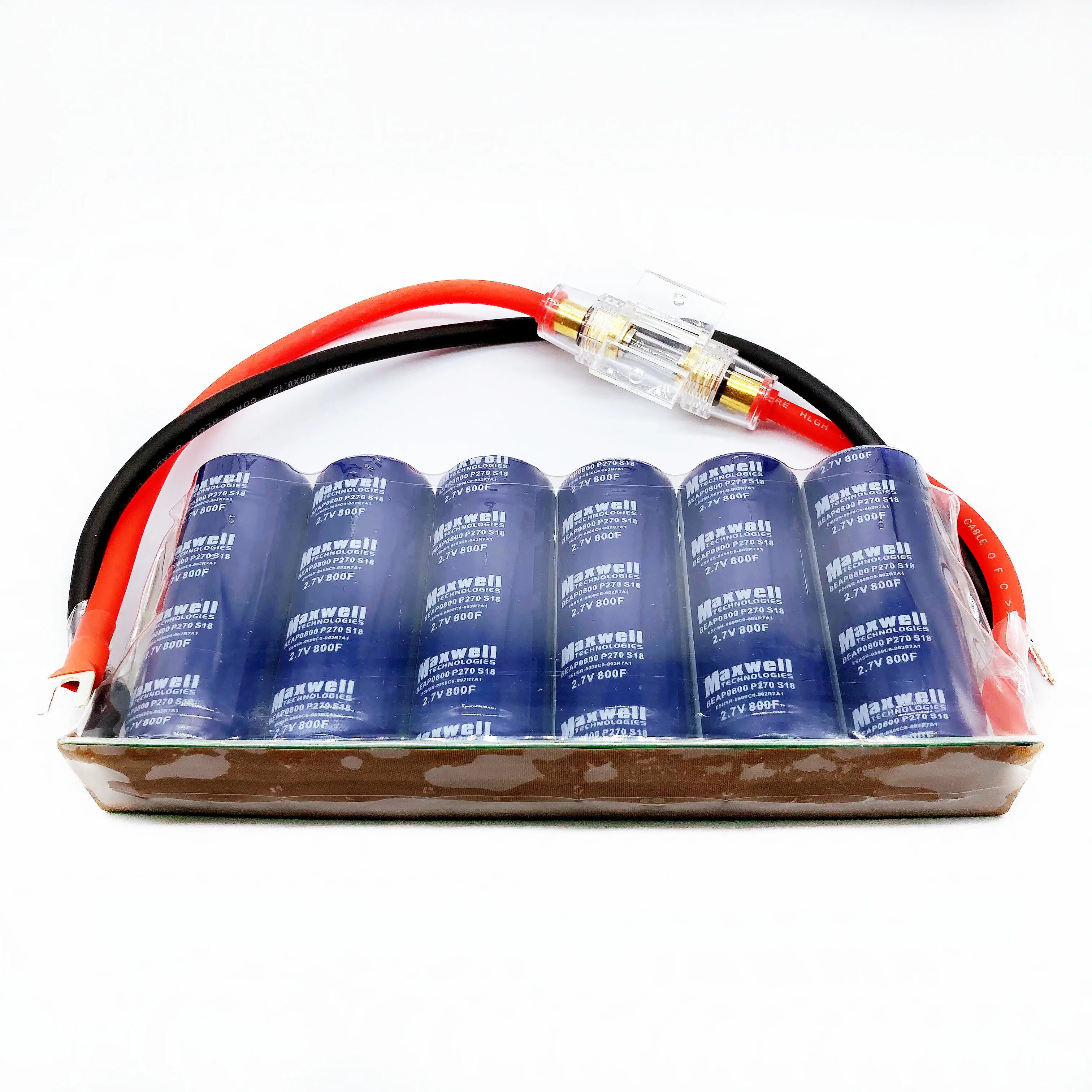 

Maxwell super farad capacitor 16v133f automotive electronic rectifier voltage stabilizing protection battery power increase