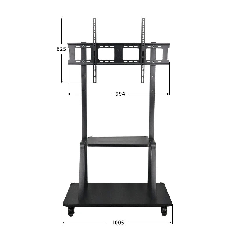 

50" to 120 "TV Stand Floor Stand Mobile Cart Exhibition Hall Club Rack Floor Meeting Room Rack Three Gear Height Adjustable