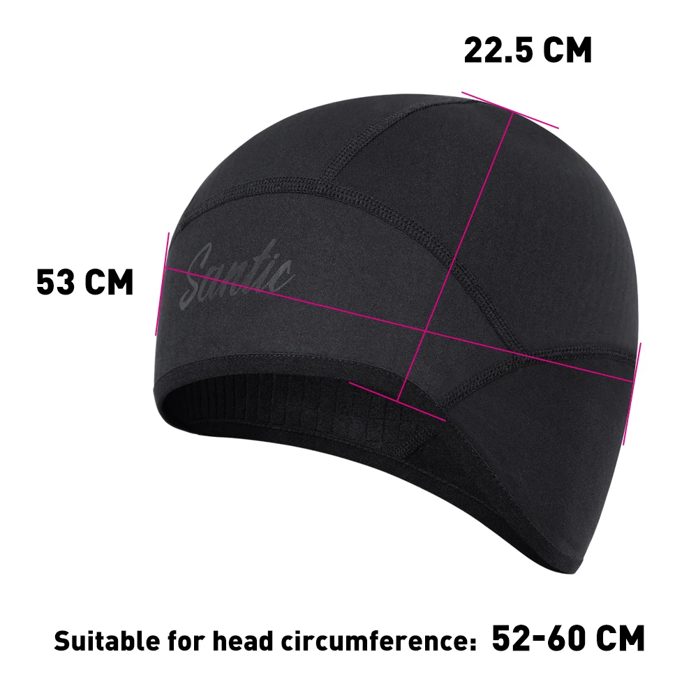 Santic Cycling Cap Men\'s Winter Outdoor Sports Thermal Bicycle Hats Mountain Bike Riding Cap Fleece Warmer Windproof Equipment