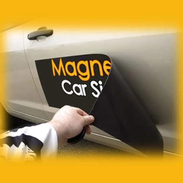 UV Resistant Weatherproof Thick Durable Reusable Bumper Car Magnet Stickers Anti-scratches Repeatedly for Advertising