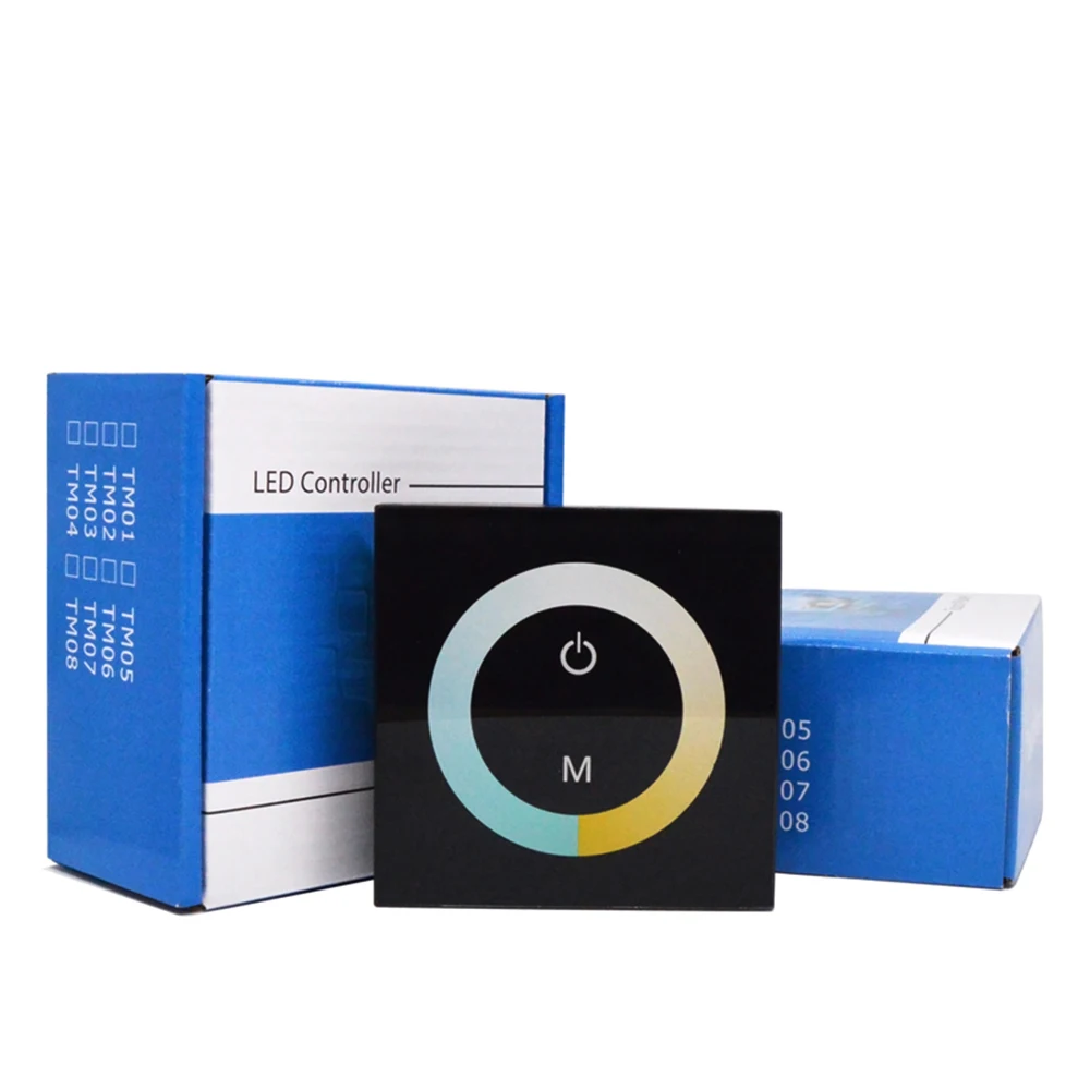 86 Panel Touch Dual Color Controller Suitable for LED Dual Color Temperature Light Strip DC12-24V Dimmer