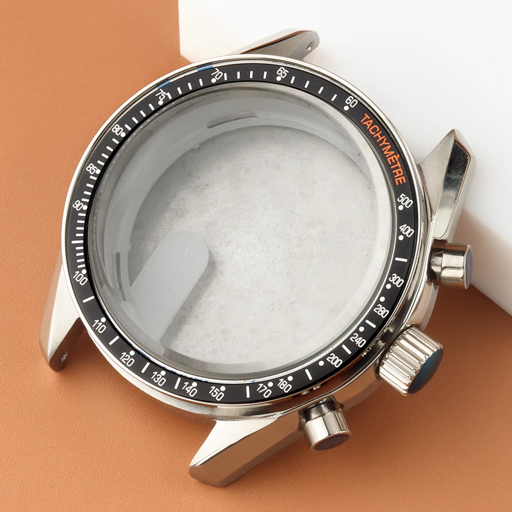 

vk63 Case 40mm Moon Back Cover Chronograph Case For Speed Master VK63 VK63 Movement 32.5mm Dial Stainless Steel Quartz Cases