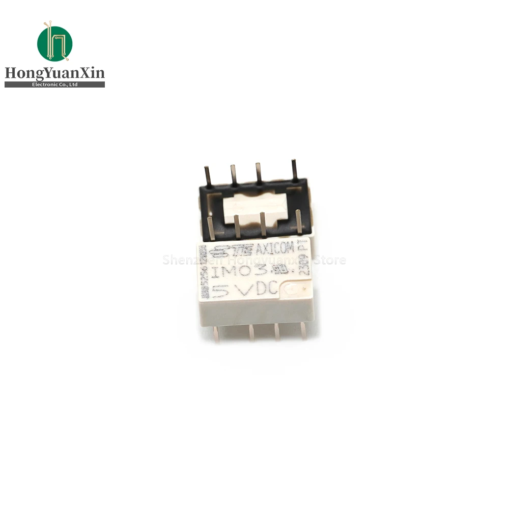 Novo relé de sinal original im03ts, im03-5vdc, dois abertos, dois fechados, dpdt (2-form c), com furo (2-form), com furo, dip8 pin, 2a, 5v