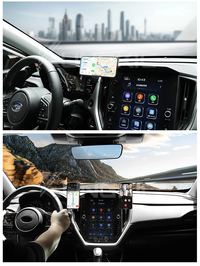 Auto Magnet Schwerkraft Telefon Halter Für Subaru Crosstrek Impreza 2024 2025 Levorg WRX 2022-2024 2025 Mobile Telefon stehen Halterung – Detail 9