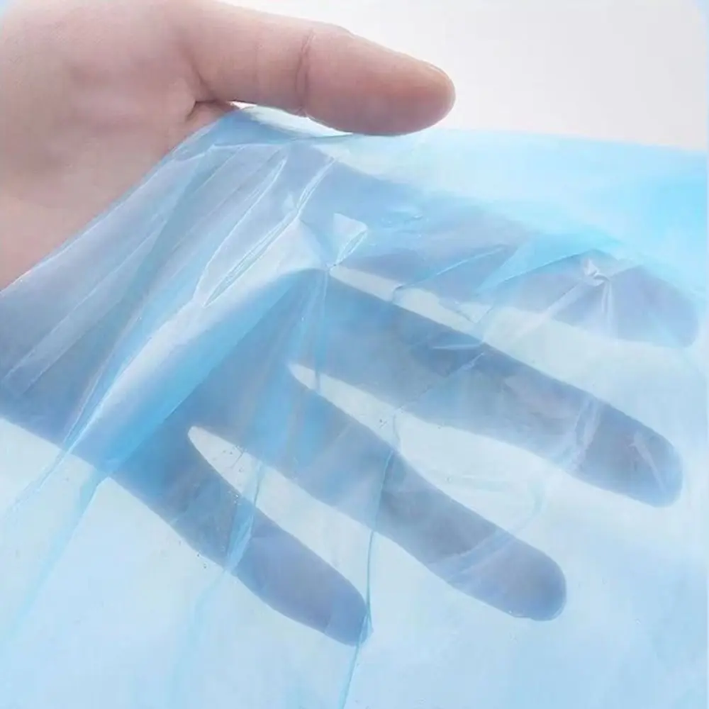 Portable Transparent Disposable Raincoat Waterproof Thickened Foot Wrap Rainpants Oil Resistant Foot Sealing Rain Pants