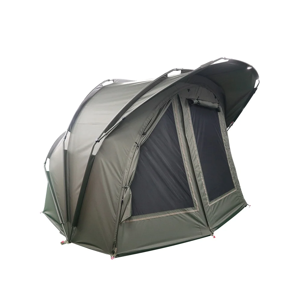 Easy Setup Round Aluminum Alloy Frame Fishing Tent 3*300D Oxford Cloth PU2000mm Waterproof Material Bivvy Tent for Fishing