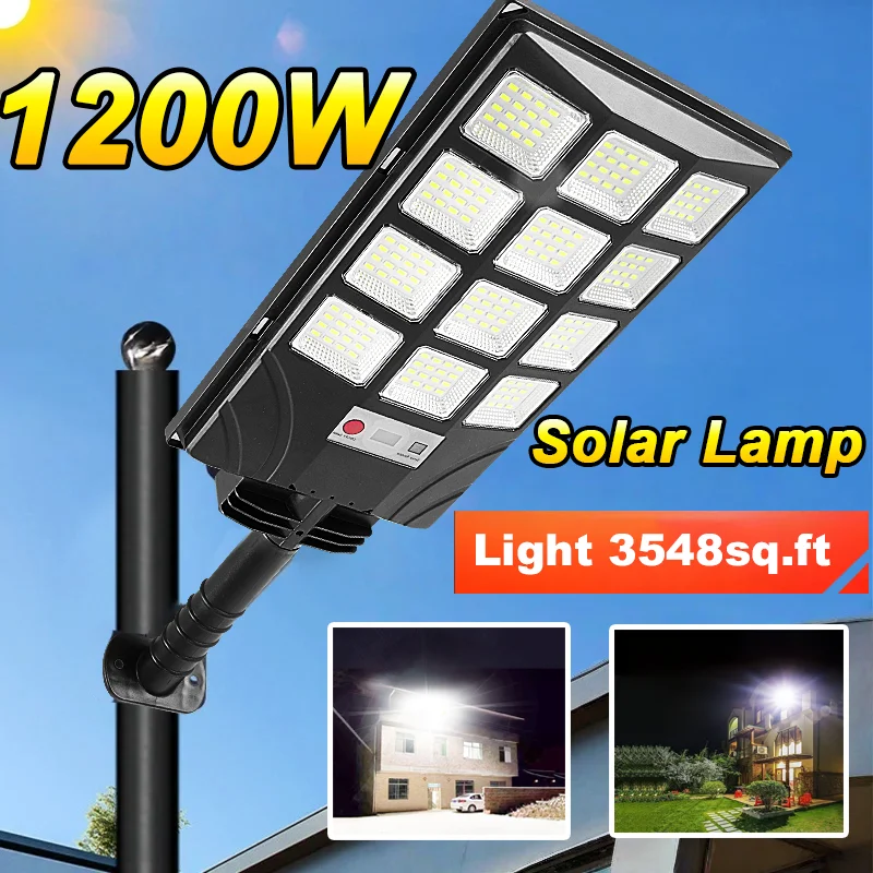 

2025 New Upgraded Outdoor Solar Light External Super Bright LED Solar Lamp Motion Sensor Security Lighting Wall Street Lantern