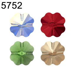 (1 piece) 5752 Clover Bead Original from Austria Loose Rhinestone with Hole for DIY Jewelry Necklace Earrings Making
