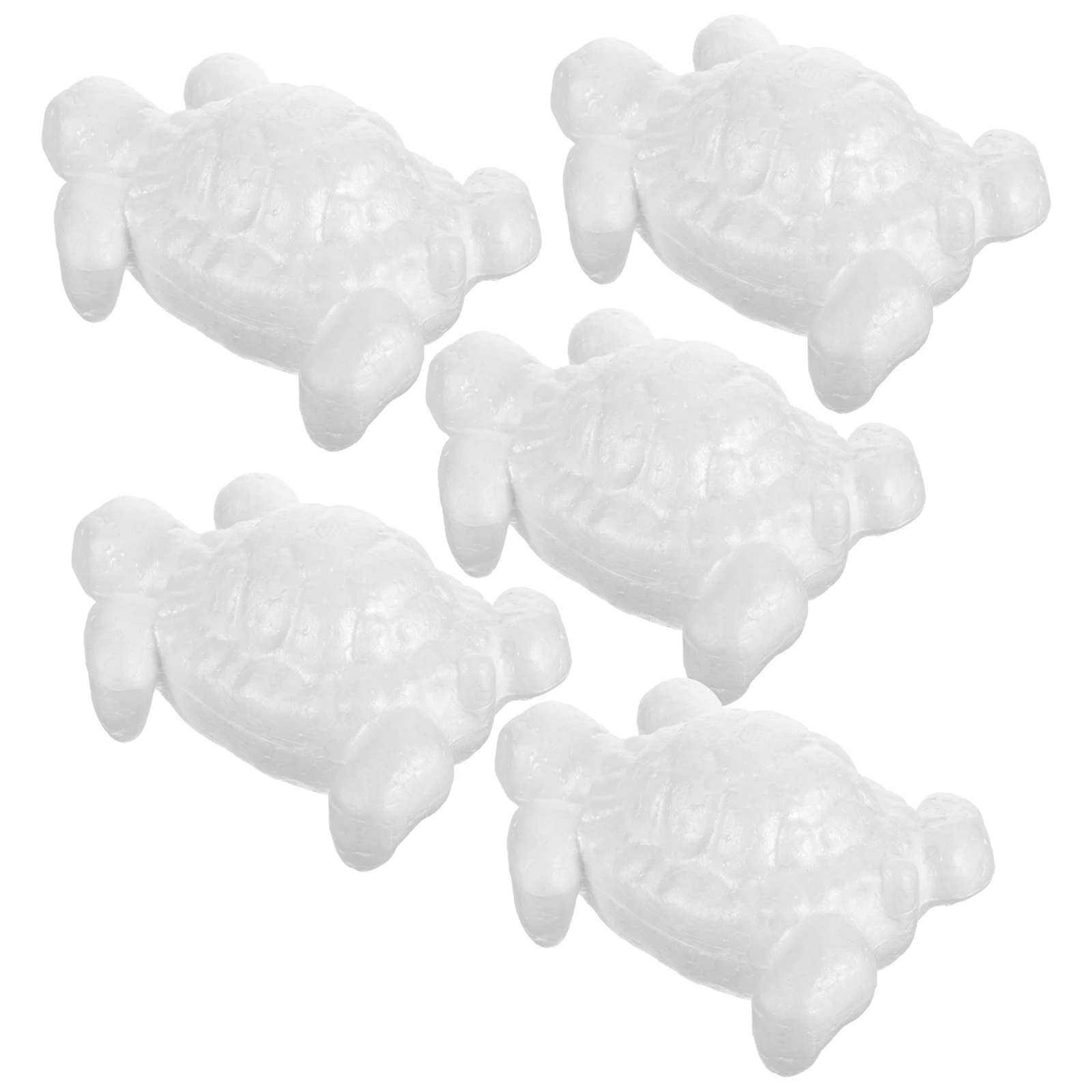 Mousse en forme de tortue, 5 pièces, artisanat, Figurine, peinture, éponge, décorations créatives