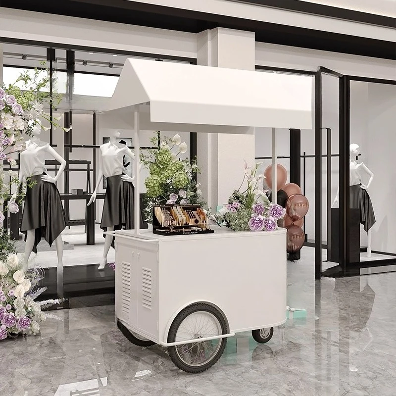 حامل عرض كشك، عربة بيع عائمة متنقلة، حامل عرض نشاط السوبر ماركت