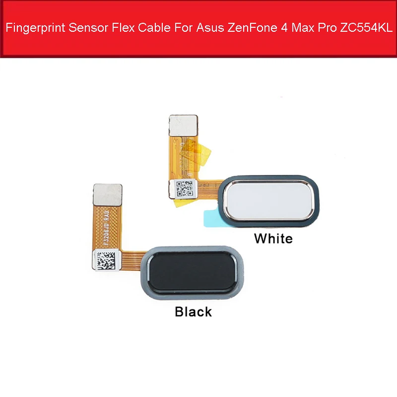 

Home Button Fingerprint Sensor Flex Cable For Asus ZenFone 4 Max Pro ZC554KL Menu Fingerprint Scanner Return Key Repair Parts