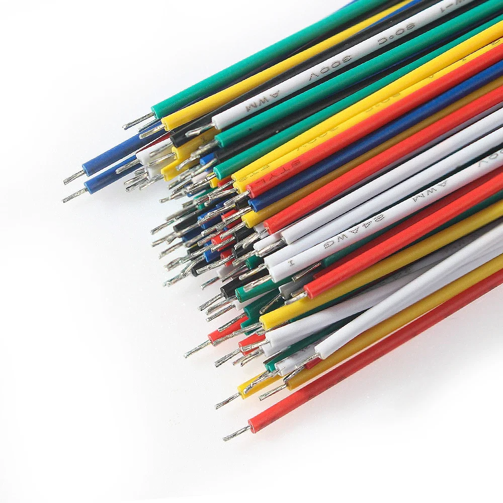 120 шт. 24AWG/26AWG луженые медные перемычки 6 цветов макетный кабель комплект для печатной платы/Arduino/Raspberry Pi DIY электроника