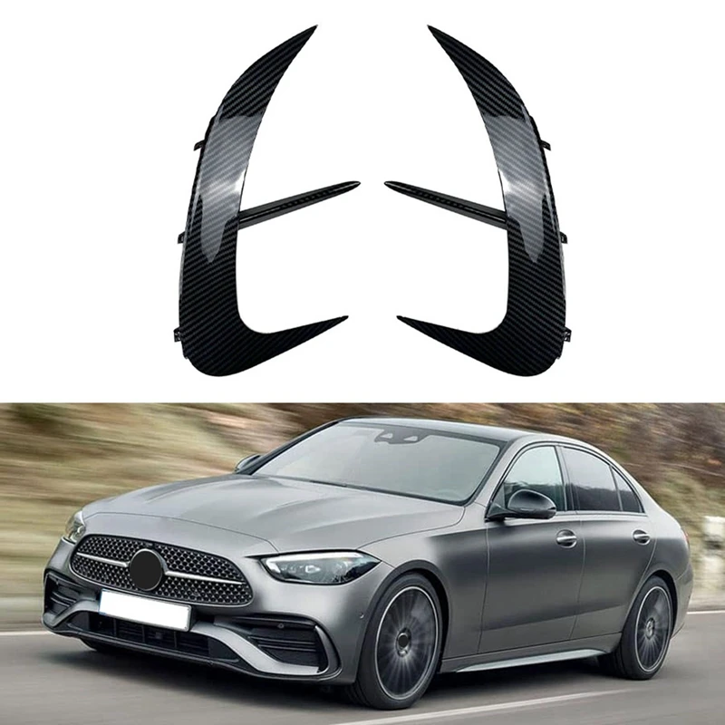 For Mercedes-Benz C-Class W206 C200 C220 C260 C300 2022+ Rear Bumper Lip Spoiler Side Air Vent Outlet Cover Trim