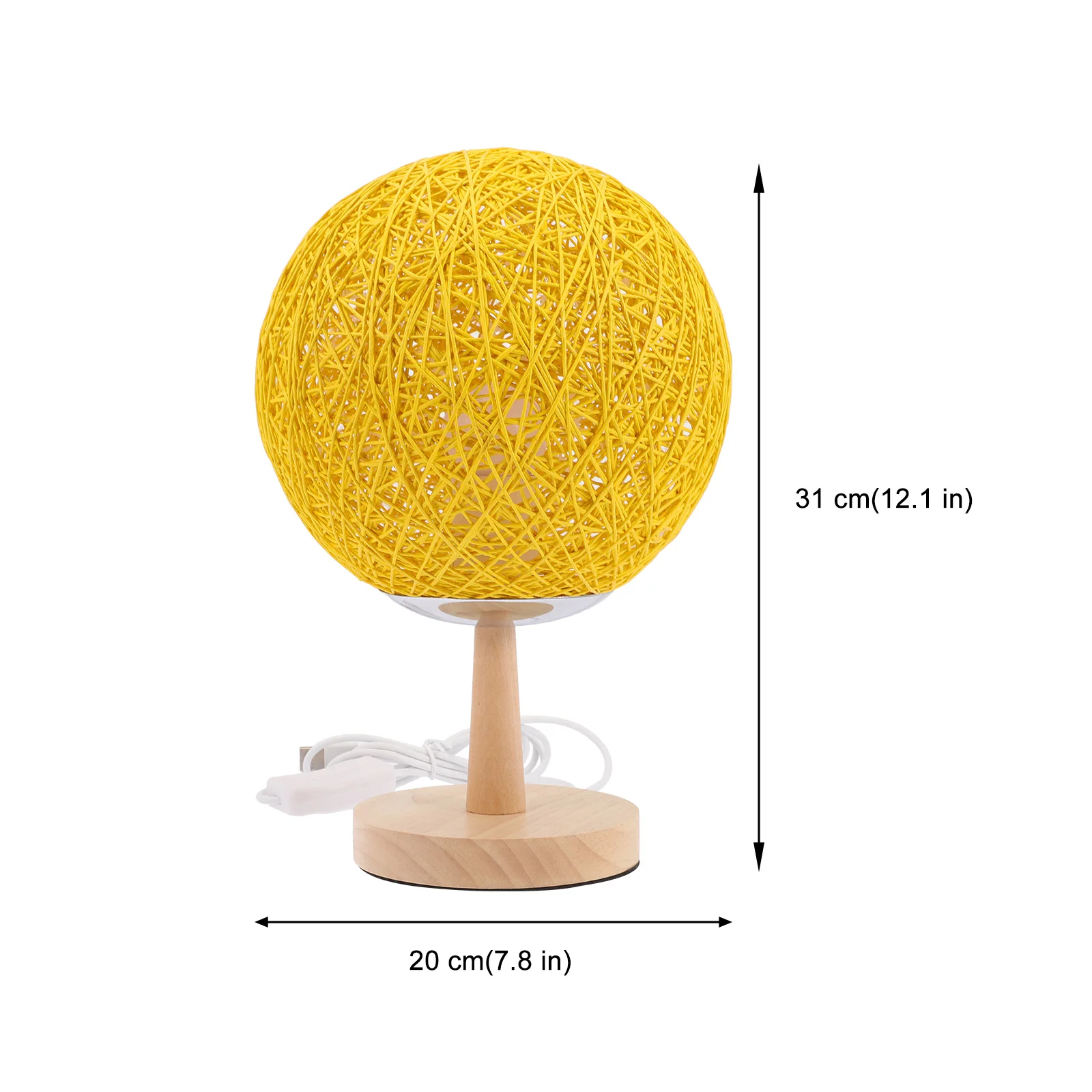 

Rattan Table Lamp LED Night Light for Kids Bedroom Gifts Teenage Girls Yellow Home Decor Christmas Party Garden Terrace