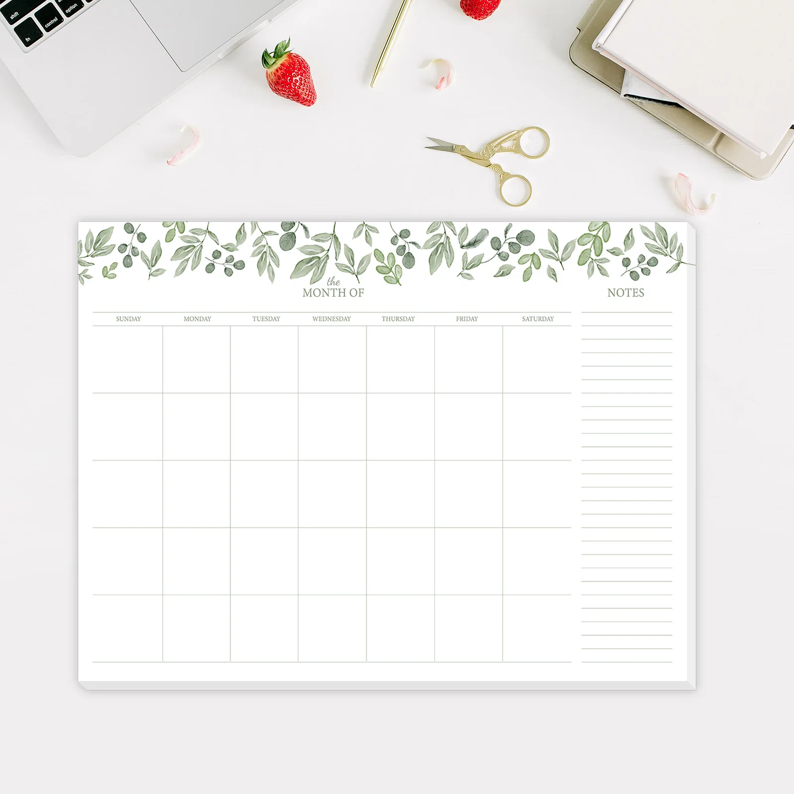 A4 monthly undated notepad weekly planner daily planner notes school office household supplies 24 sheets