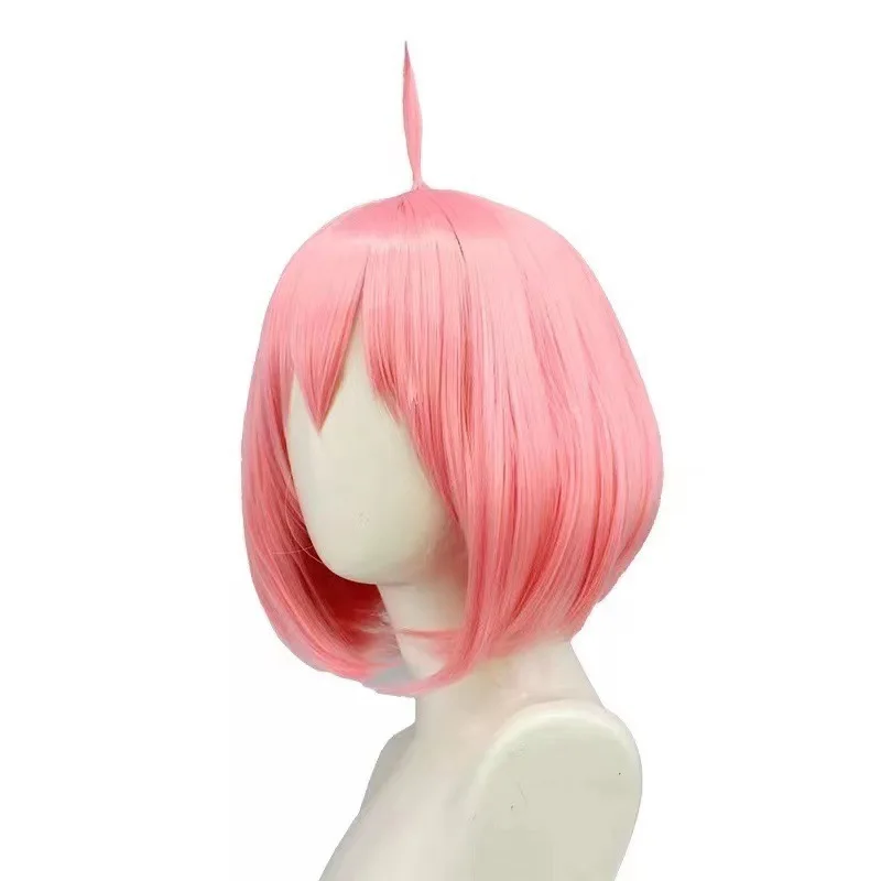 Cosplay anime Spy x Family Anya Forger pink bob wig view 4