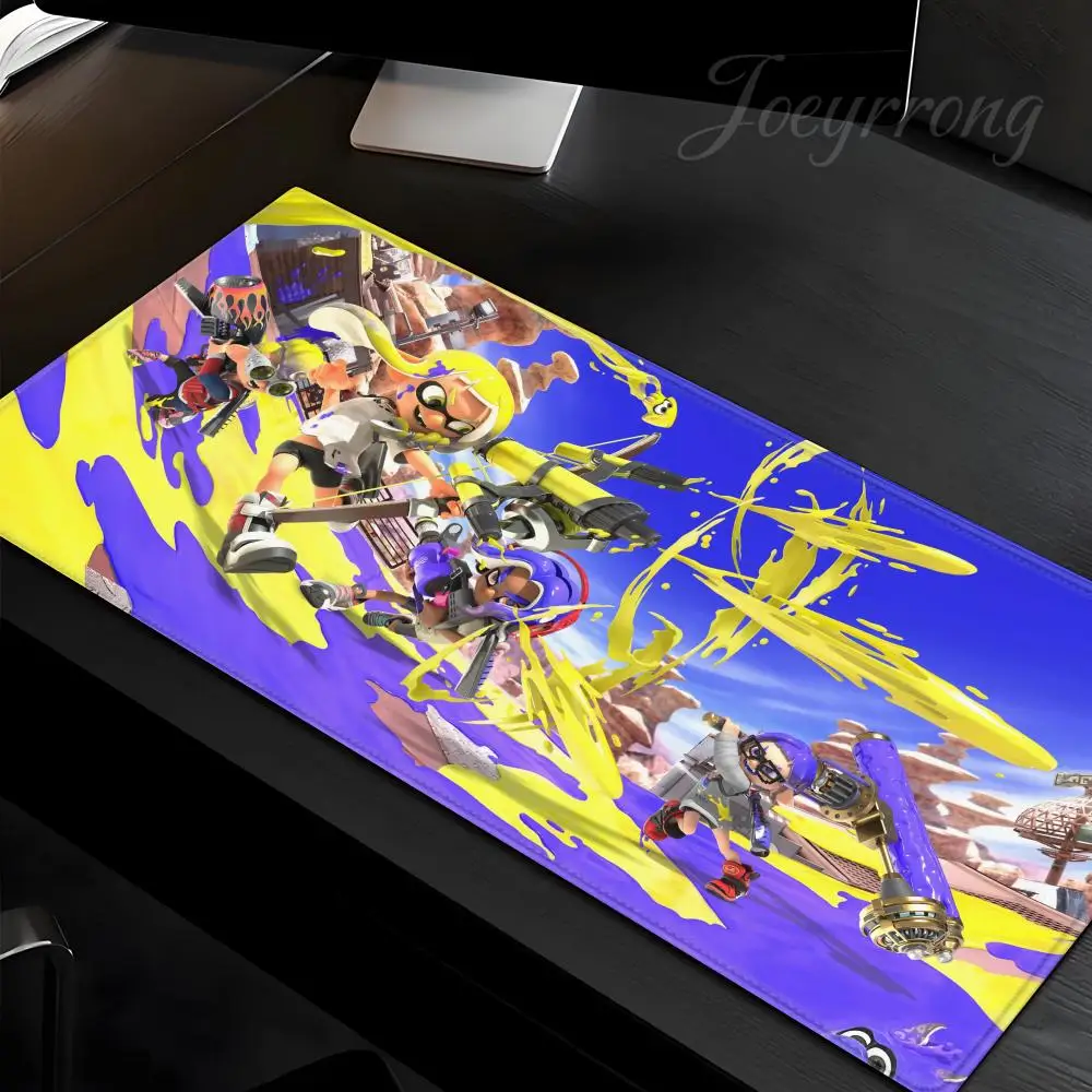 Коврик для мыши Splatoon 3, 1000x500, популярный аниме Taro Sakamoto Days XXL, большой игровой коврик для мыши, нескользящий офисный коврик для клавиатуры, настольный коврик