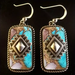 Fashion Bohemian Earring Imitation Turquoise Earring Earrings for Women Vintage Earrings Jewelry Perfect Gift To Lover Friend