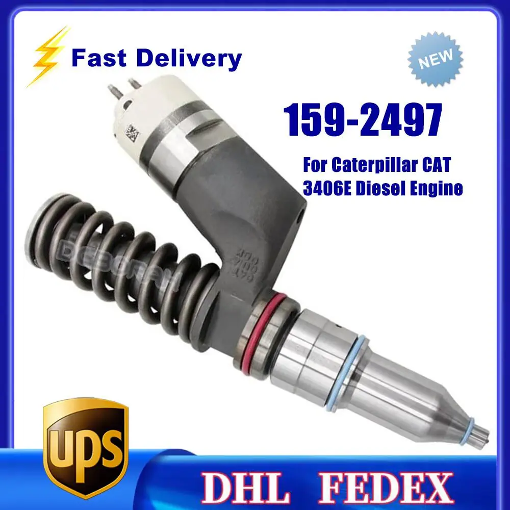 

New Diesel Fuel Injector 159-2497 For Caterpillar CAT 3406E Diesel Engine