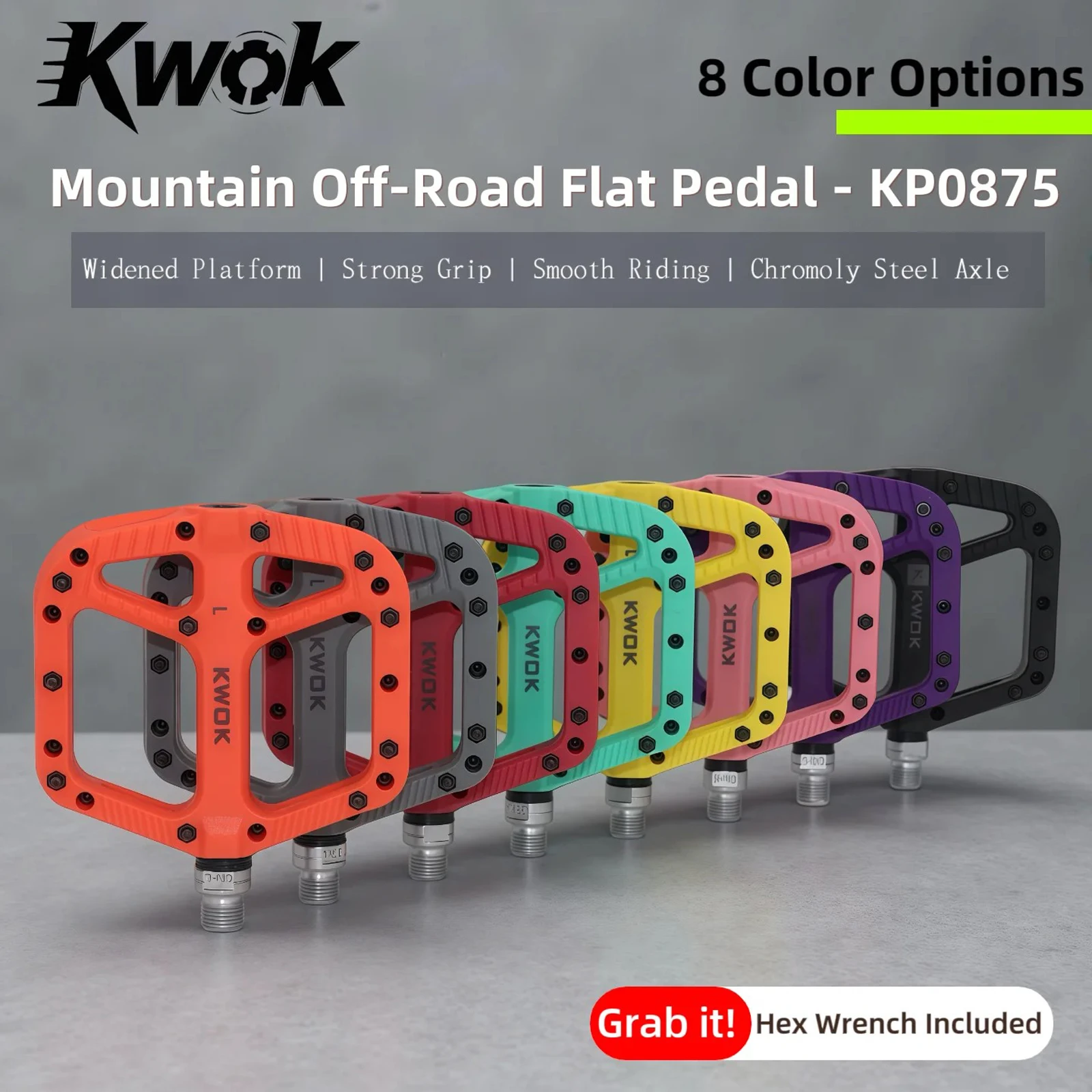 

Bicycle Pedals Ultralight Bike Pedal Platform MTB Road Mountain Bike Pedal Anti-slip Nylon DU Bearings Flat Pedals Bicycle Parts