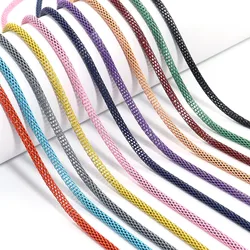 5pcs/lot Iron Corn Chains Colorful 1.2m Metal Corn Chain Bulk Open Link Chain Connectors For Jewelry Making Necklace Bracelet