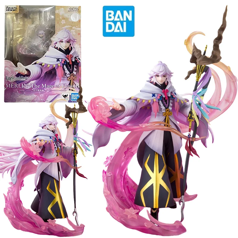 BANDAI Figuarts ZERO Fate/Grand Order Merlin Caster figuras de acción FGO Anime modelo Kit juguetes para niños colección de cajas originales