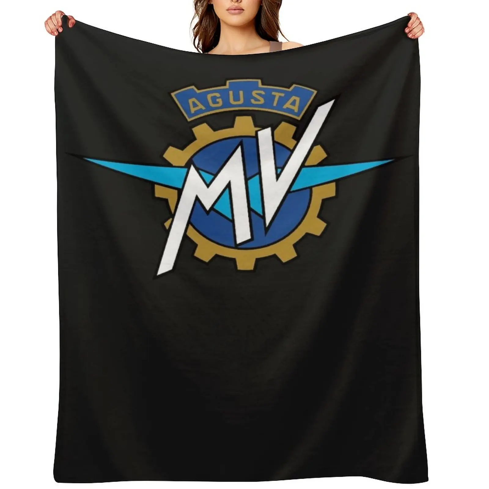 

Mv agusta motorcycle logo classic t shirt Throw Blanket Quilt blankets ands For Baby Custom Blankets