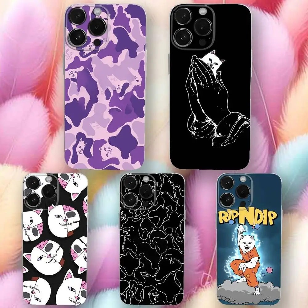 

Cute Cat R-Ripndiy-ys Phone Case For iPhone 16,se4,15,14,13,12,11 Plus,Pro,Max,XR,XS,X,Plus,SE,Mini Transparent Soft Cover