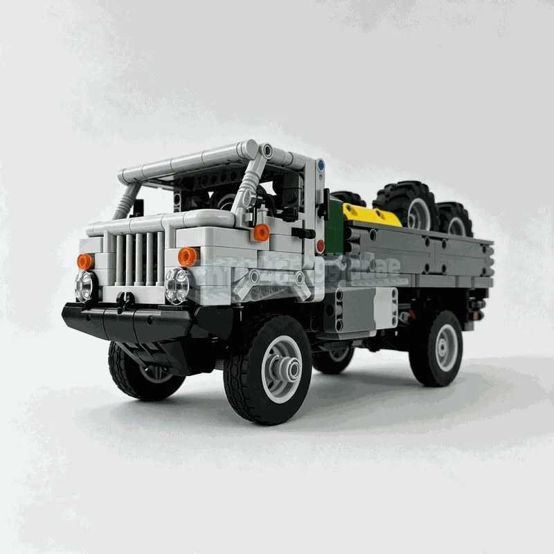 1013PCS Off Road Truck Gaz RC Vehicle Model Custom Building Blocks DIY Creative Assembly Toy Technology Gift Educational Puzzle
