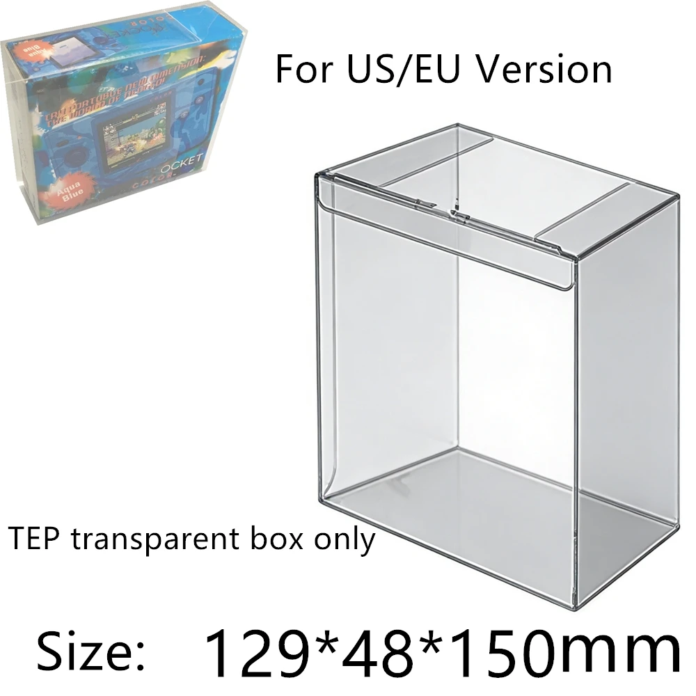 Transparent Box Protector For Neo Geo Pocket Color/NGPC Thick Collect Boxes PET Storage Game Shell Clear Display Case