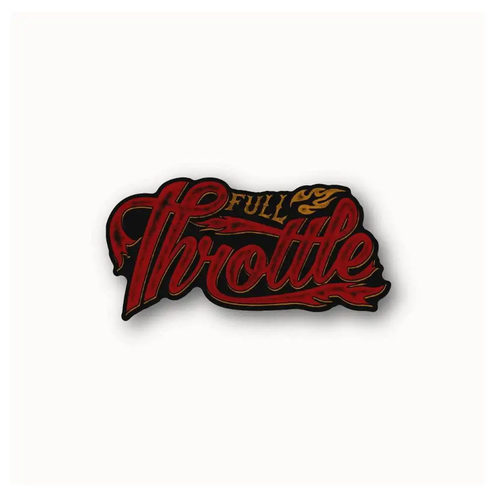 Full Throttle Waterproof Stickers For Decorating Car Windows Motorcycles And Computers.