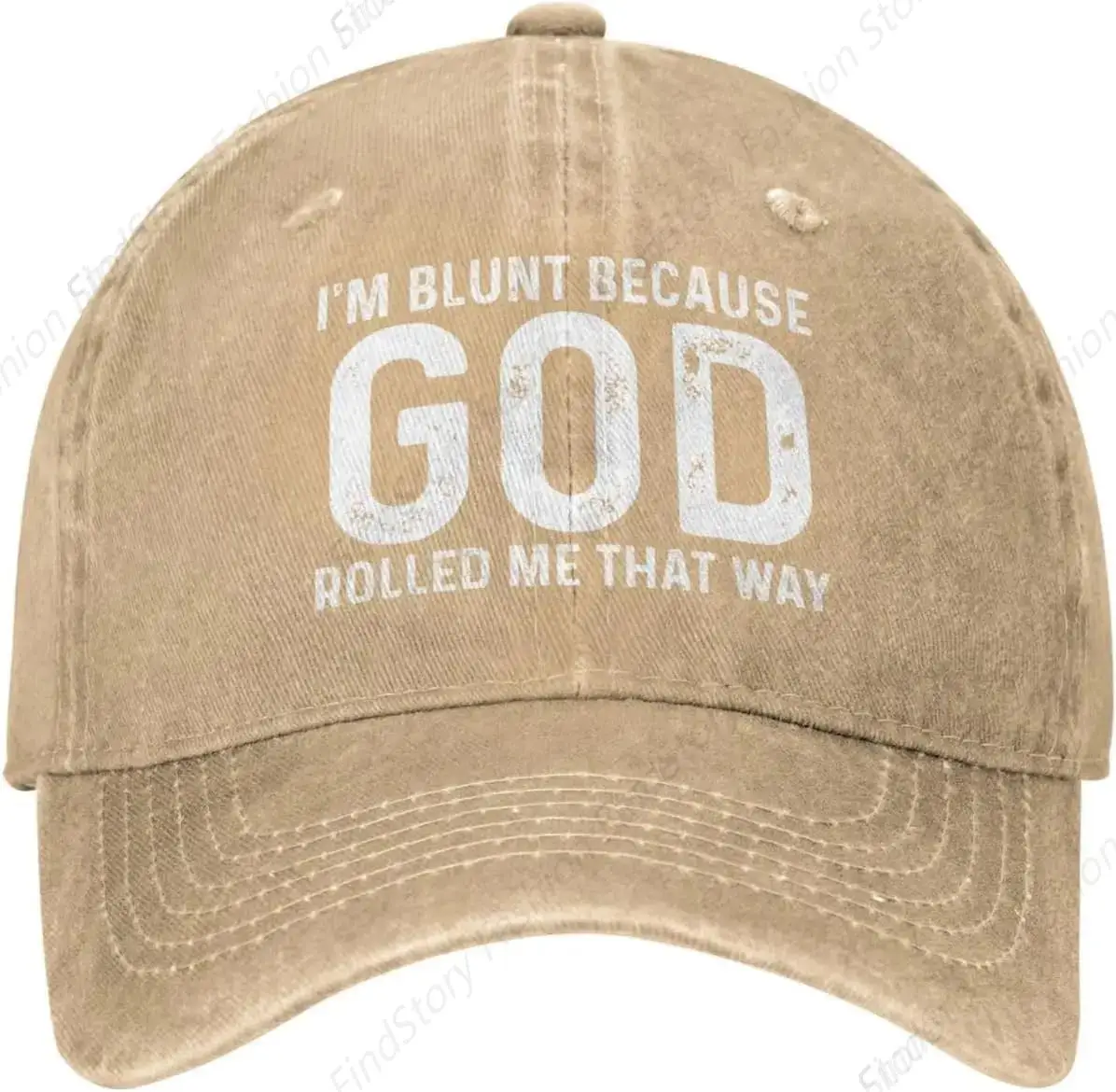 I'm Blunt Because Gods Rolled Me Baseball Cap Unisex Vintage Trucker Denim Hat Adjustable Cowboy for Men Women Casual Hip-hop