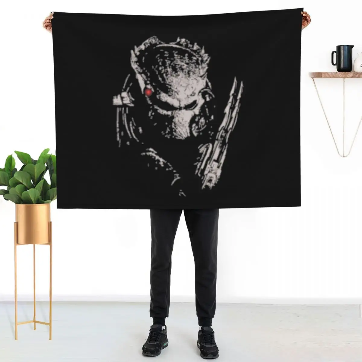 PREDATOR(BLACK) Throw Blanket Sofas Warm Sofa Quilt Camping Extra Large Throw Decorative Sofa Blankets