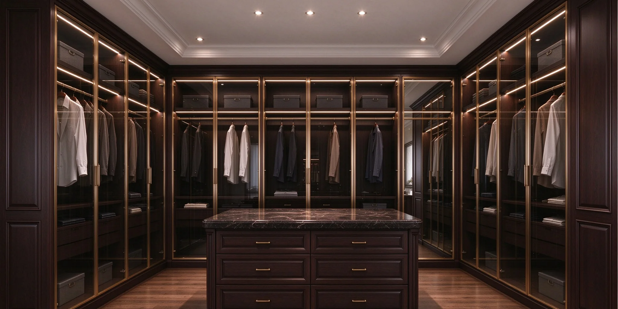 Classic Red Oak Solid-Wood Wardrobe
