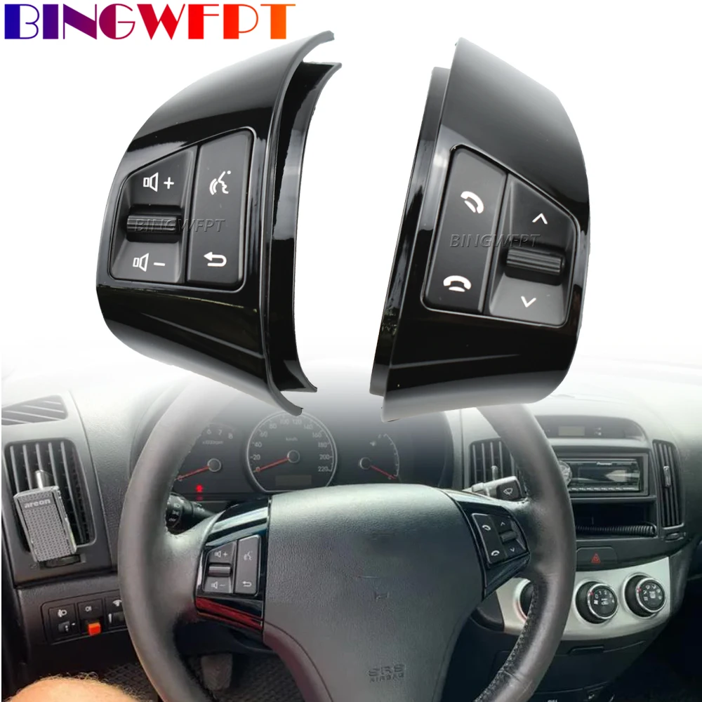 

BlueBacklight Bluetooth Audio Volume Music Control Switch For Hyundai Elantra HD 2008-2010 Multifunction Steering Wheel Buttons
