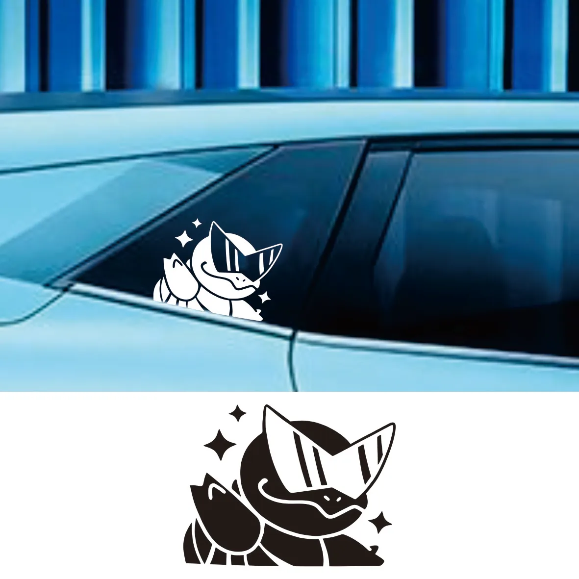 

Cute Anime Car Decals Die Cut Vinyl Stickers for Auto Window Bumper Windshield Car Decor Accessories for Audi BMW