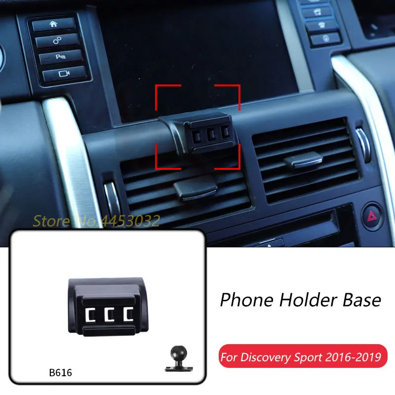 

Автомобильный держатель для телефона, специальные крепления для Land Rover Discovery Sport 2016-2019, фиксированный кронштейн для воздуховыпускного отверстия, аксессуары, мяч 17 мм